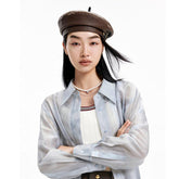 Women's Watercolor Mesh Printed Blouses Shirt